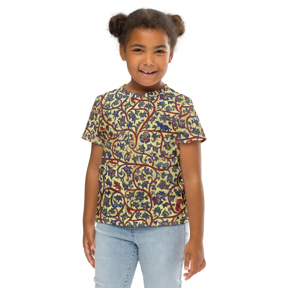 Gilded Vinework on Kids Crew Neck T-Shirt — Front