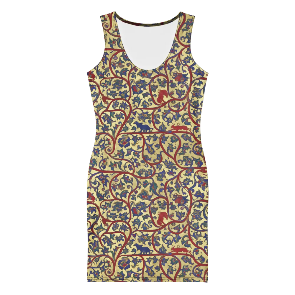 Gilded Vinework on Bodycon Dress — Front