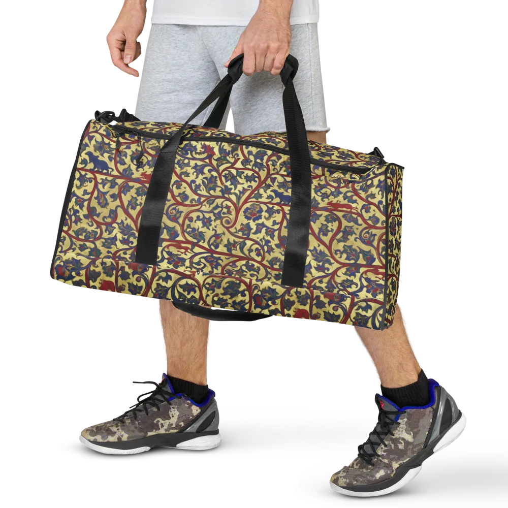 Gilded Vinework on Duffle Bag — Front