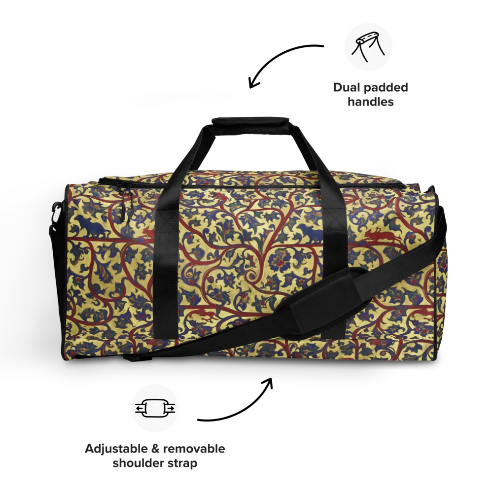 Gilded Vinework on Duffle Bag — Front