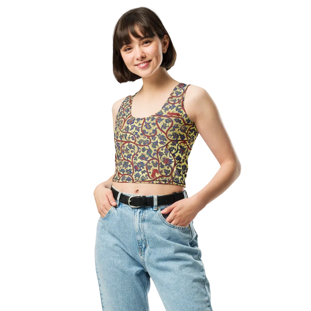 Gilded Vinework on Crop Top — Front