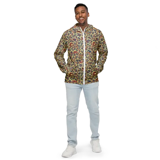 Gilded Vinework on a Men's Windbreaker