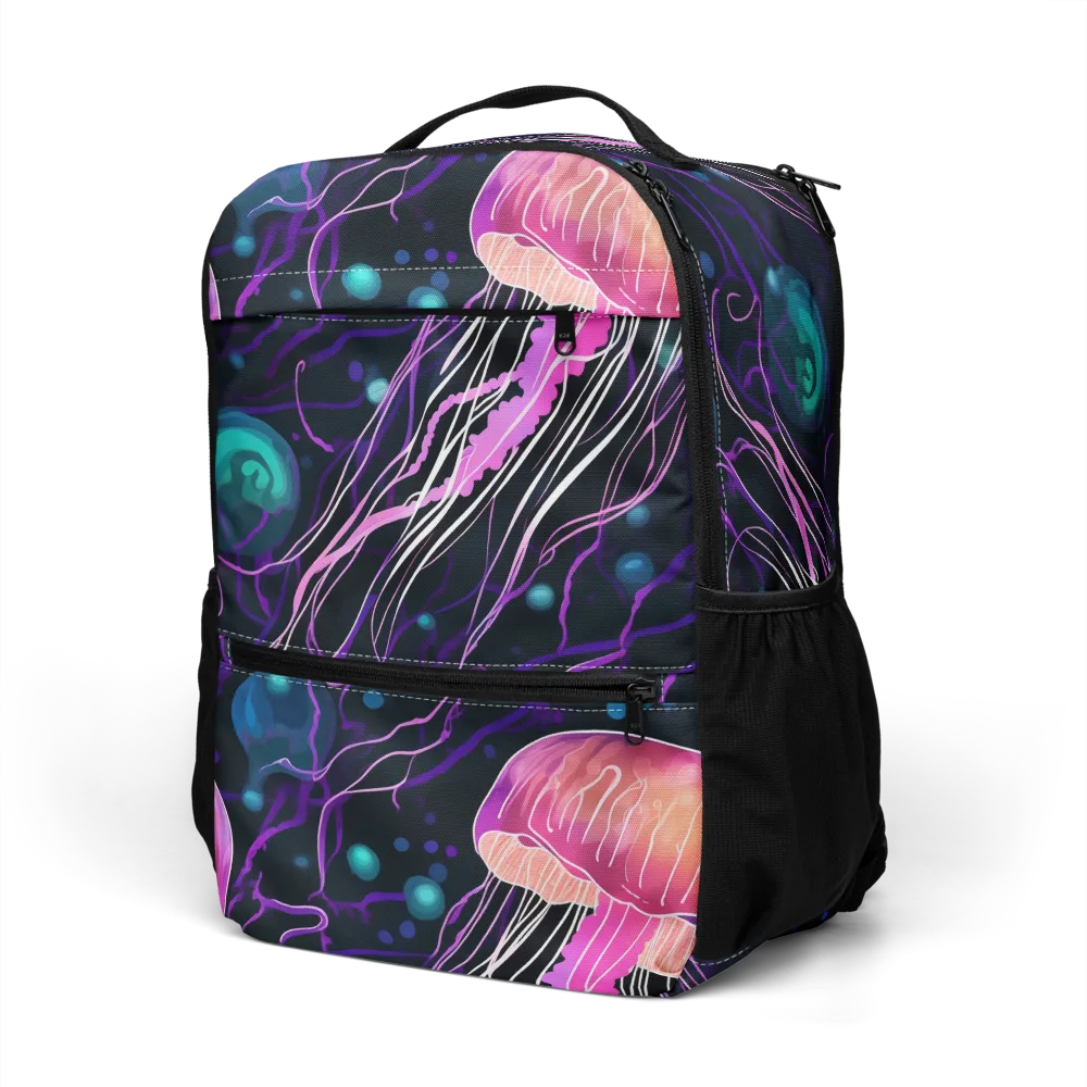 Neon Abyss on Utility Backpack — Left Front