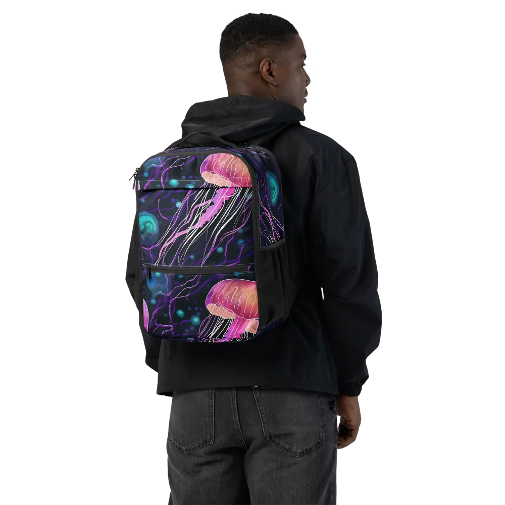 Neon Abyss on Utility Backpack — Back