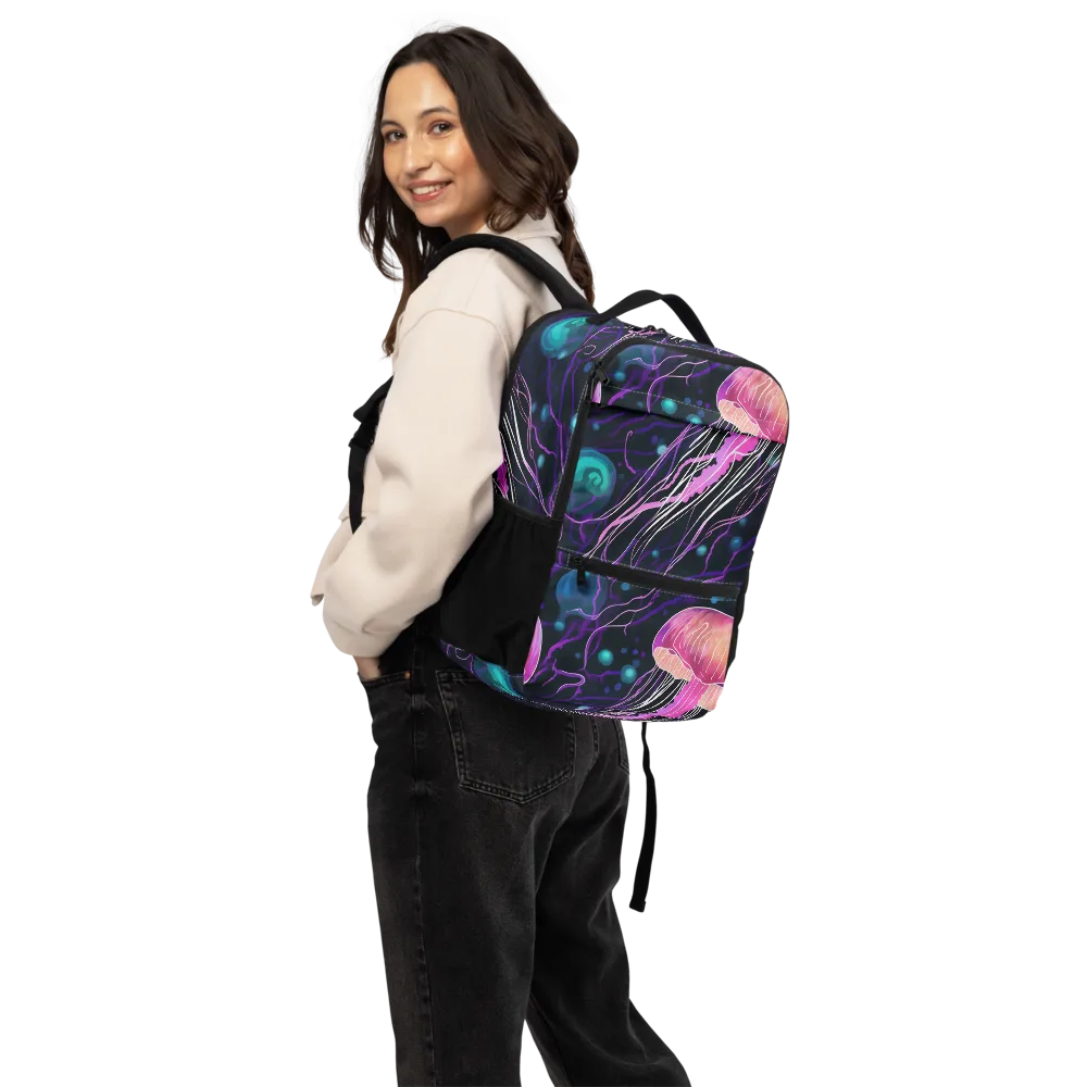 Neon Abyss on Utility Backpack — Back