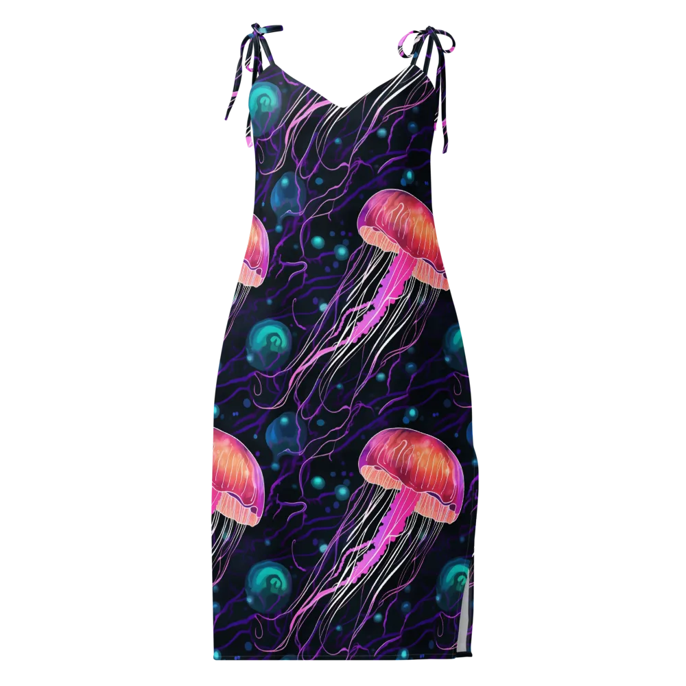 Neon Abyss on Slip Dress — Front