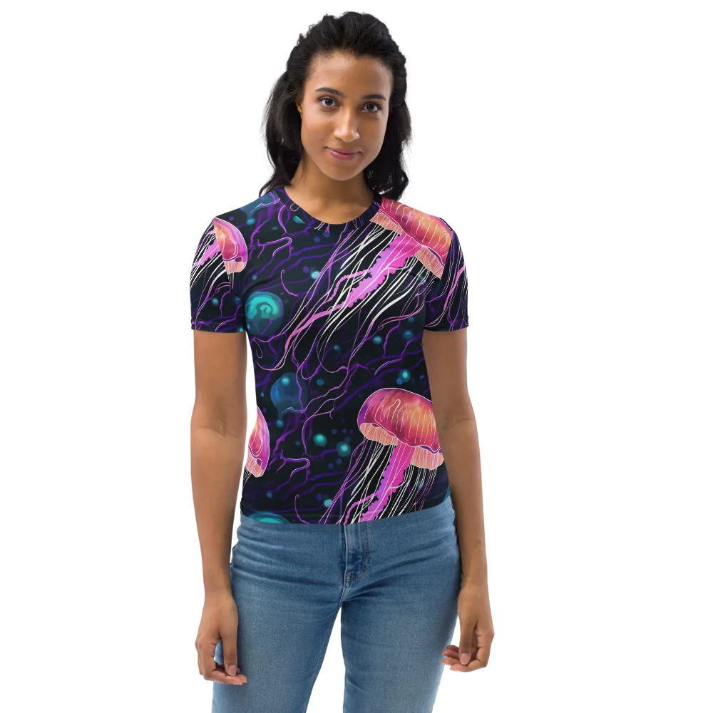 Neon Abyss on Women's Crew Neck T-Shirt — Front