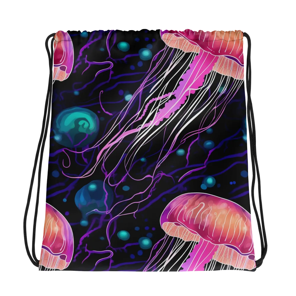 Neon Abyss on Drawstring Bag — Photo