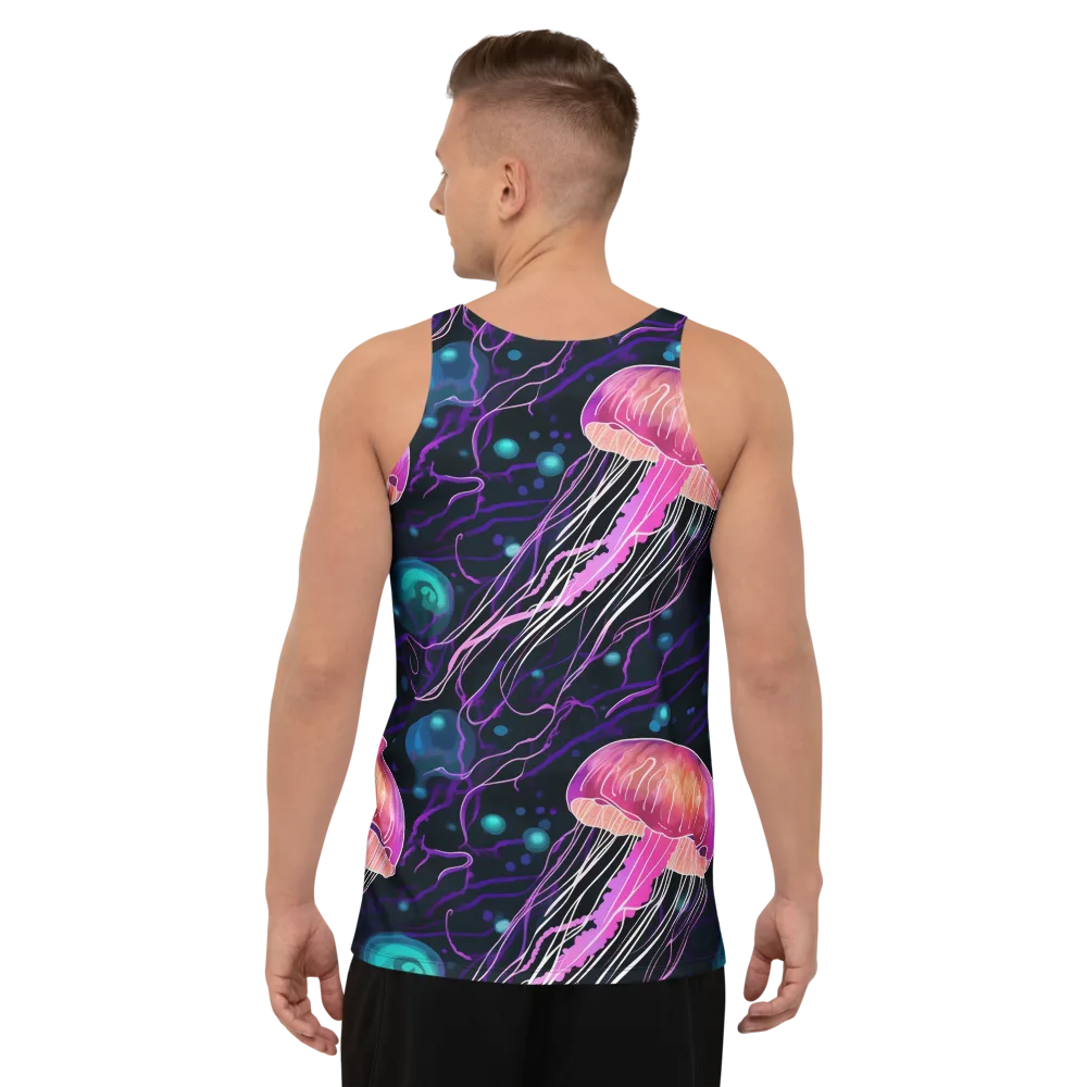 Neon Abyss on Men's Tank Top — Back