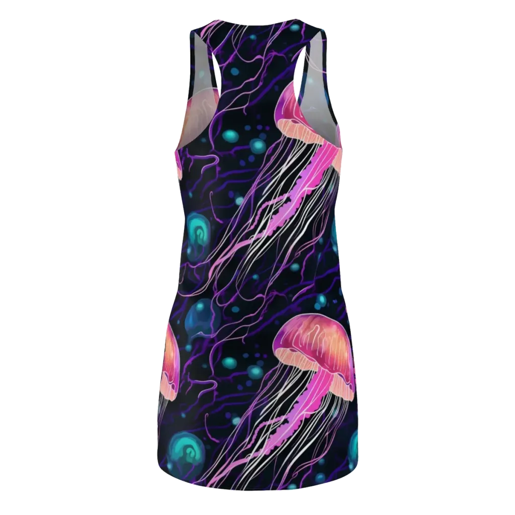 Neon Abyss on Racerback Dress — Back