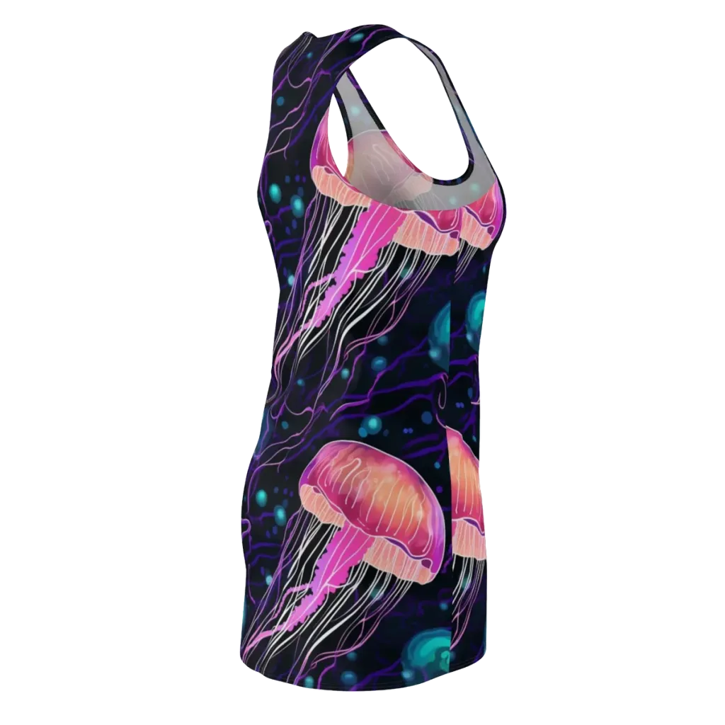 Neon Abyss on Racerback Dress — Back Side