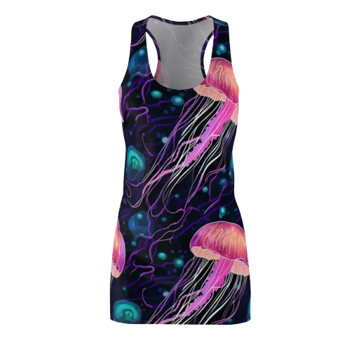 Neon Abyss on a Racerback Dress