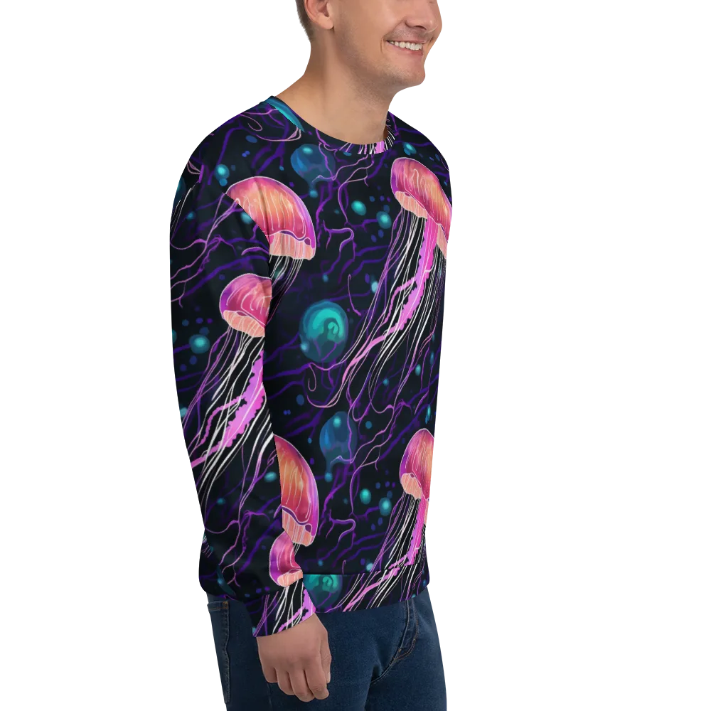 Neon Abyss on Sweatshirt — Right Front