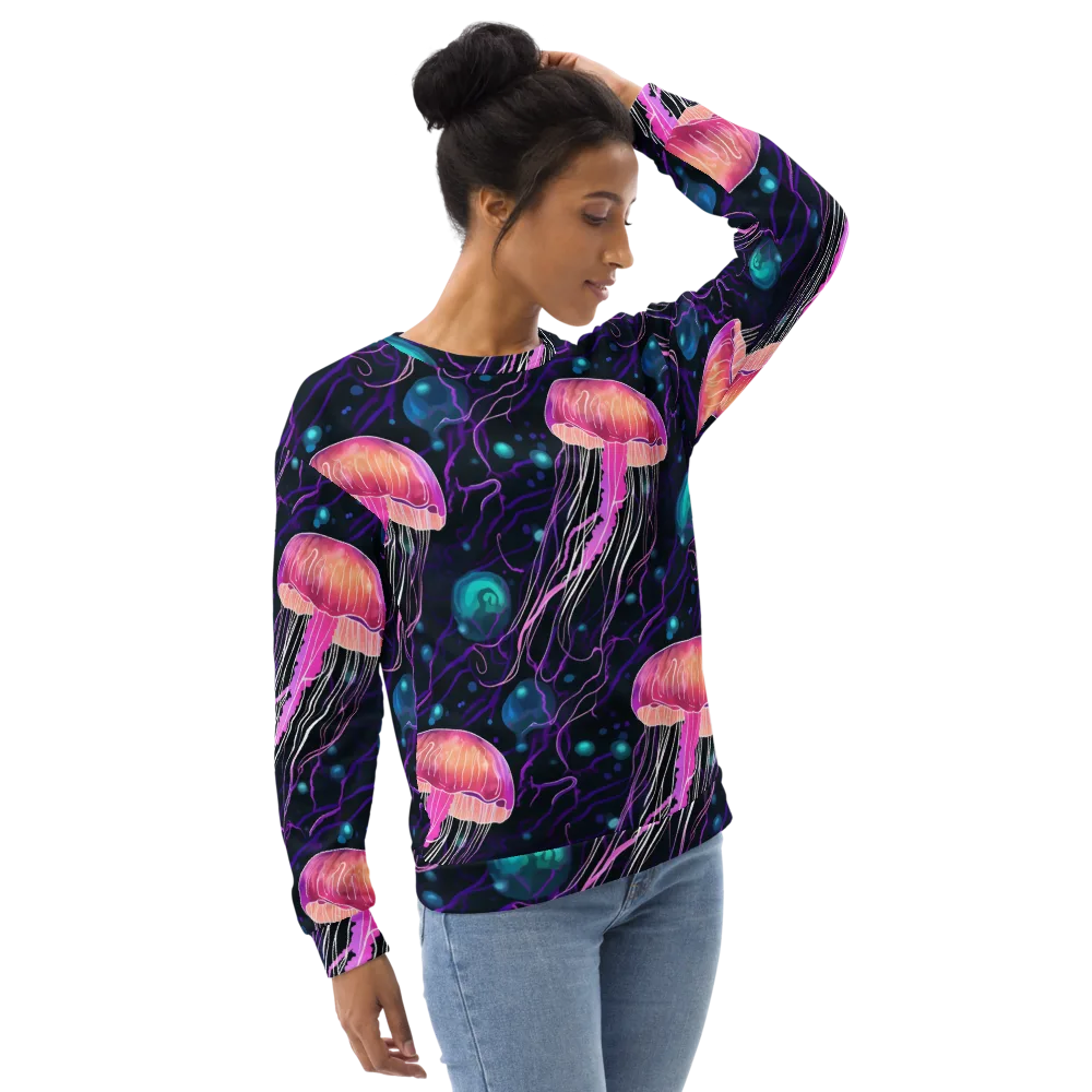 Neon Abyss on Sweatshirt — Right Front