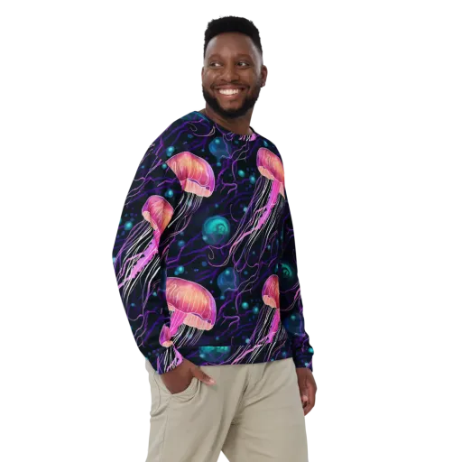 Neon Abyss on a Sweatshirt