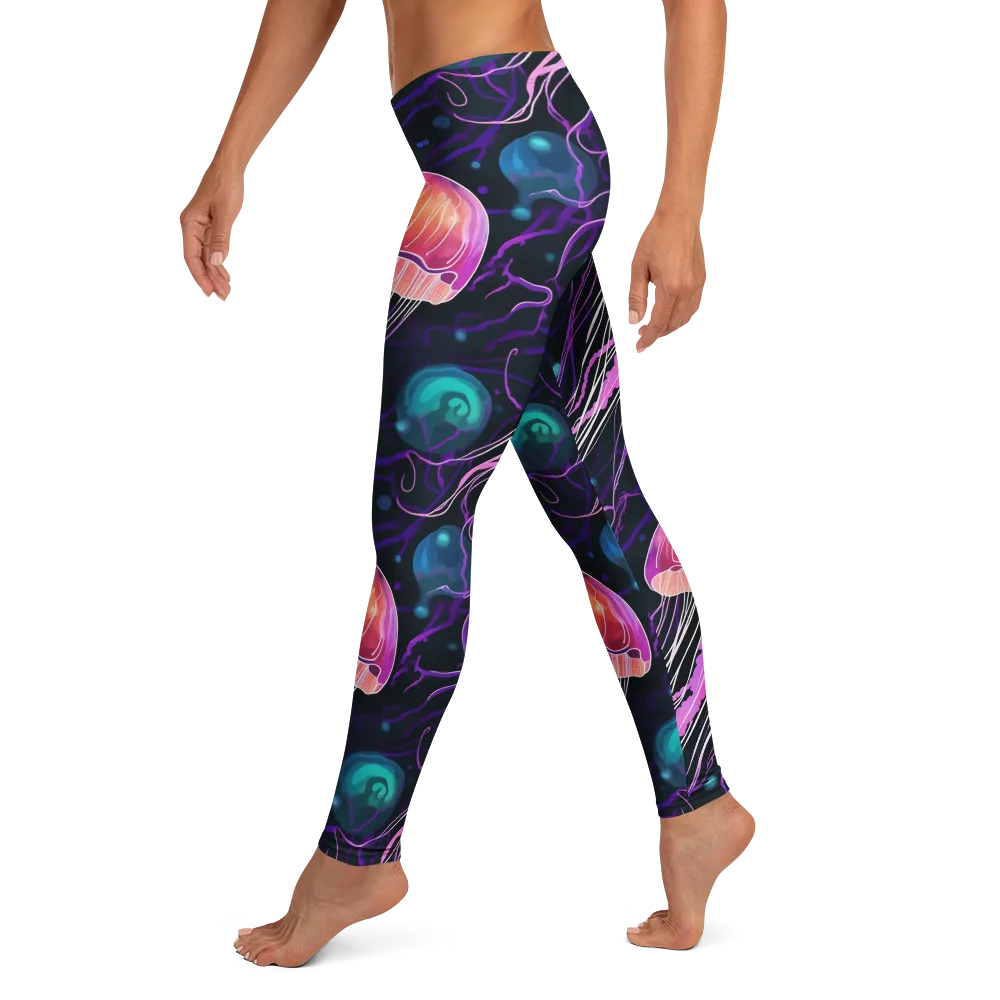 Neon Abyss on Leggings — Left
