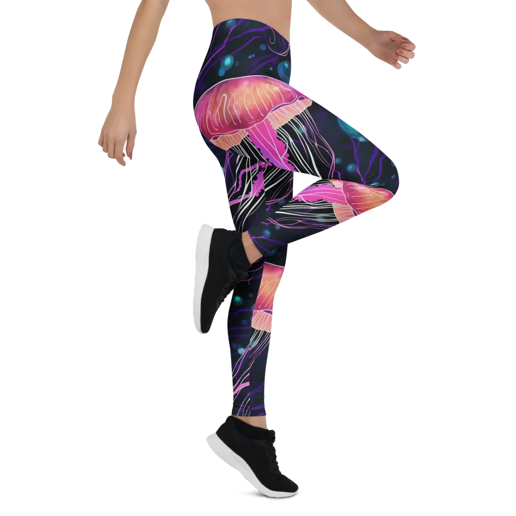 Neon Abyss on Leggings — Right