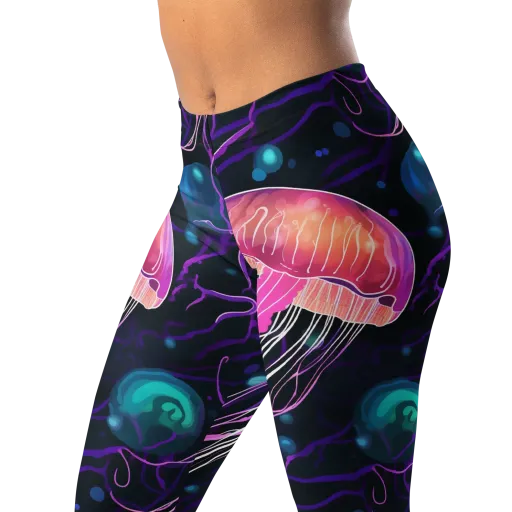 Neon Abyss on a Leggings