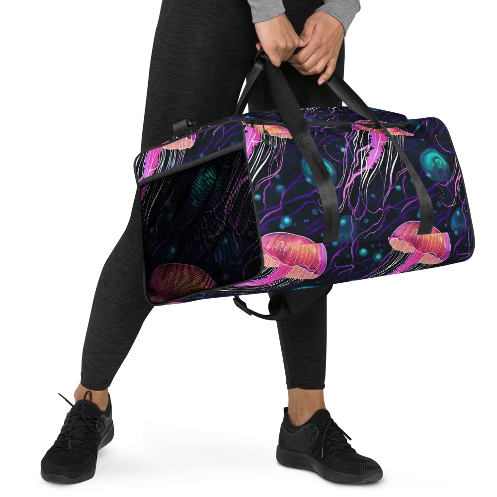 Neon Abyss on Duffle Bag — Right Front