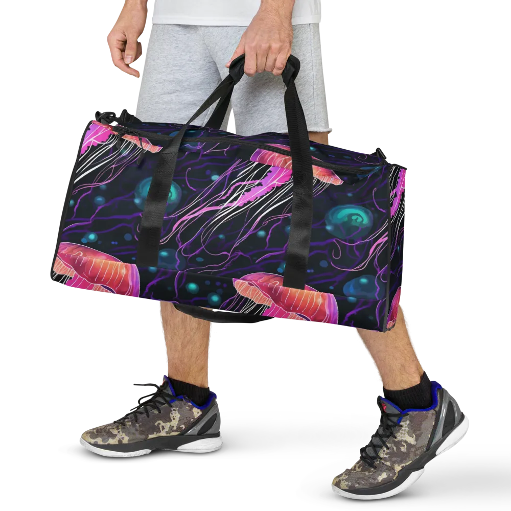 Neon Abyss on Duffle Bag — Front