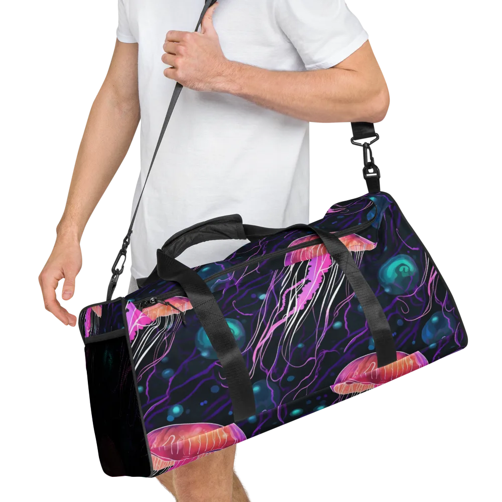 Neon Abyss on Duffle Bag — Right Front