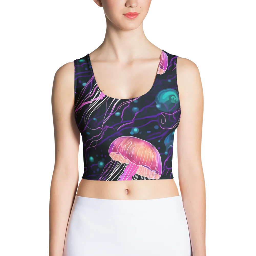 Neon Abyss on Crop Top — Front