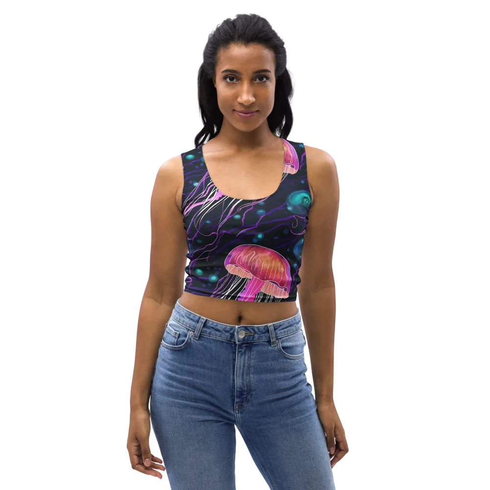 Neon Abyss on Crop Top — Front