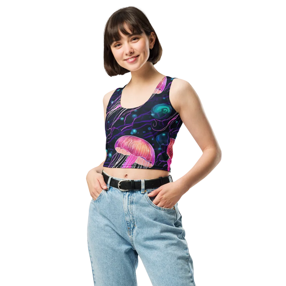 Neon Abyss on Crop Top — Front