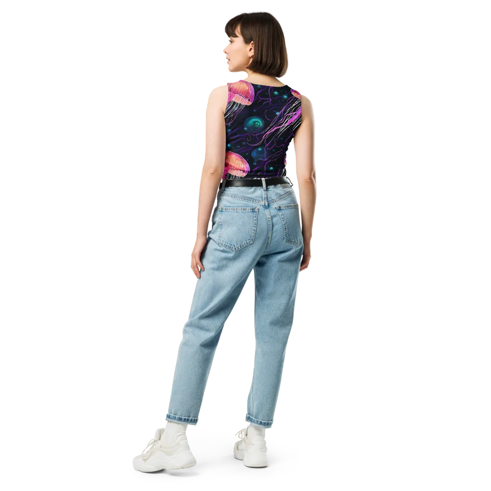 Neon Abyss on Crop Top — Back