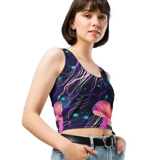 Neon Abyss on a Crop Top