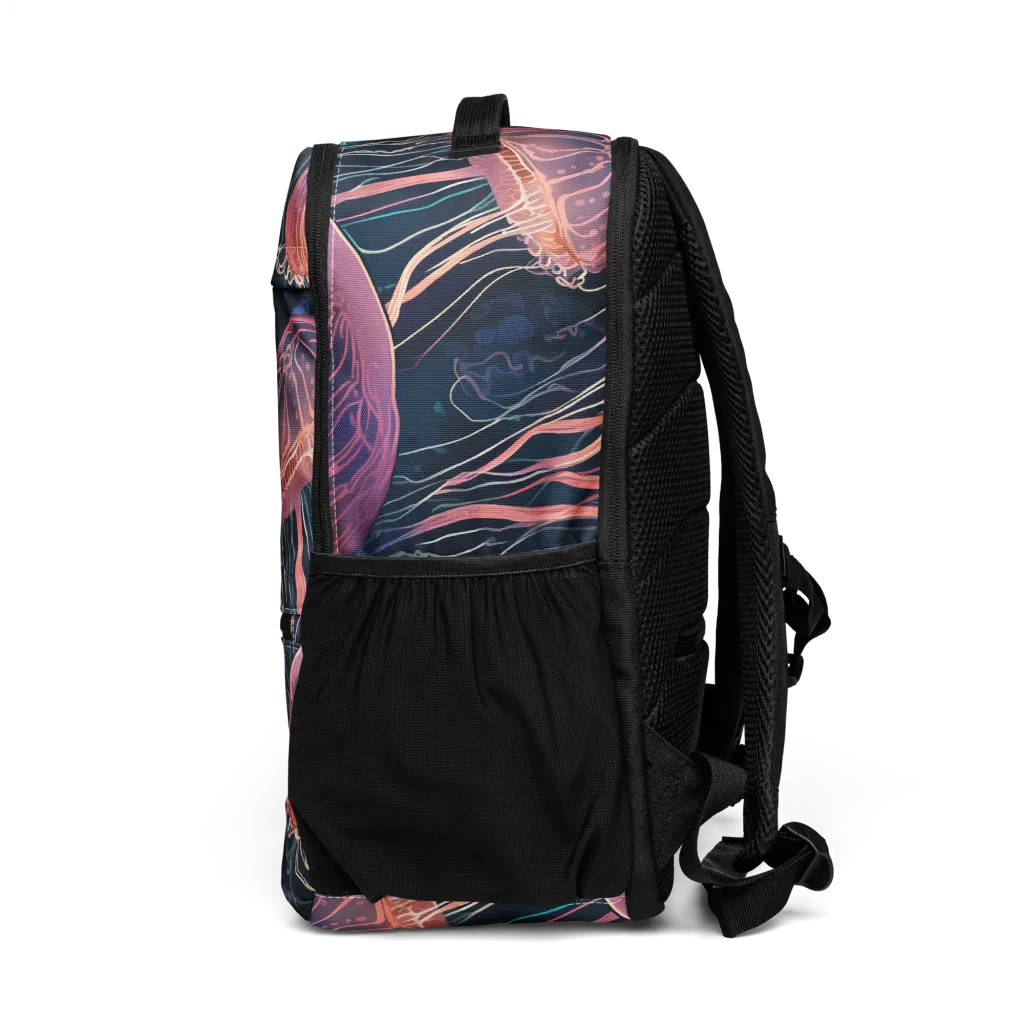 Jellyfish Nocturne on Utility Backpack — Left