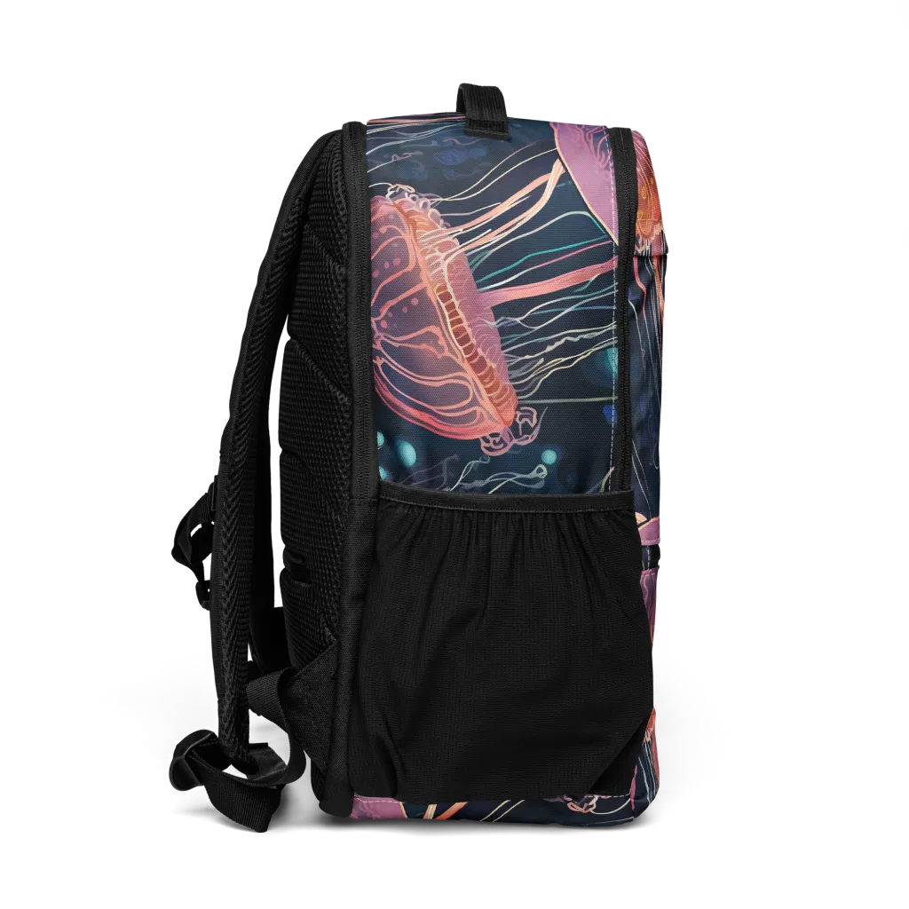 Jellyfish Nocturne on Utility Backpack — Right