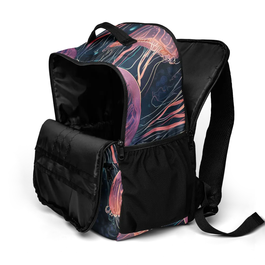 Jellyfish Nocturne on Utility Backpack — Product details 2