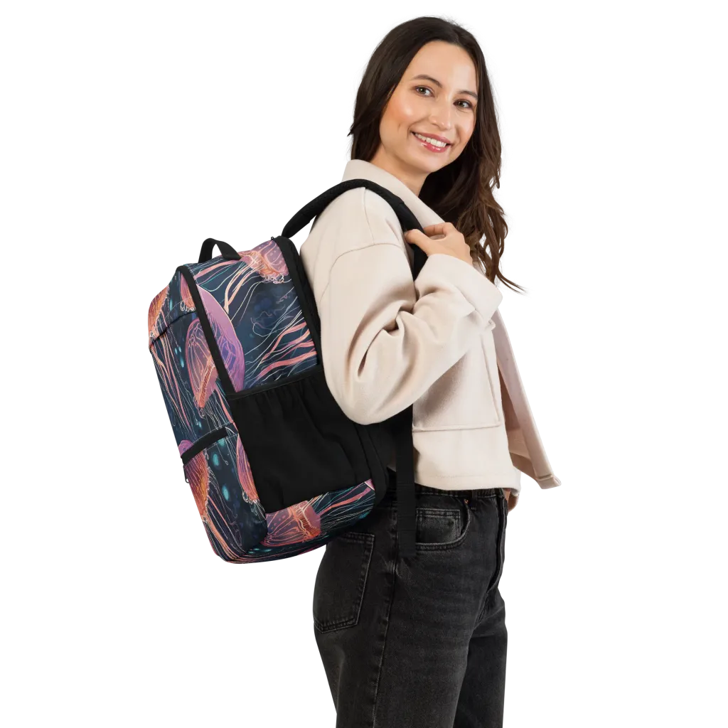 Jellyfish Nocturne on Utility Backpack — Right
