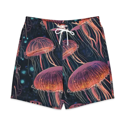 Jellyfish Nocturne on a Men's Board Shorts
