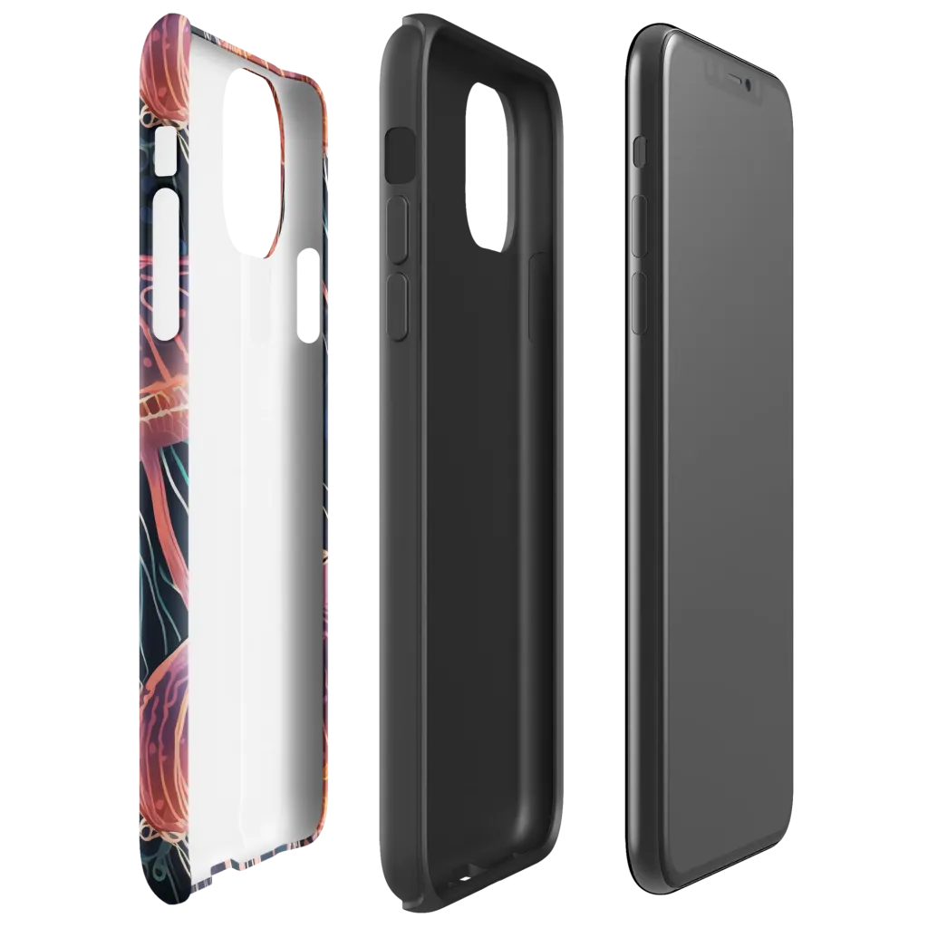 Jellyfish Nocturne on Tough Case for iPhone® — Right