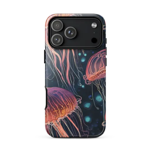 Jellyfish Nocturne on a Tough Case for iPhone®