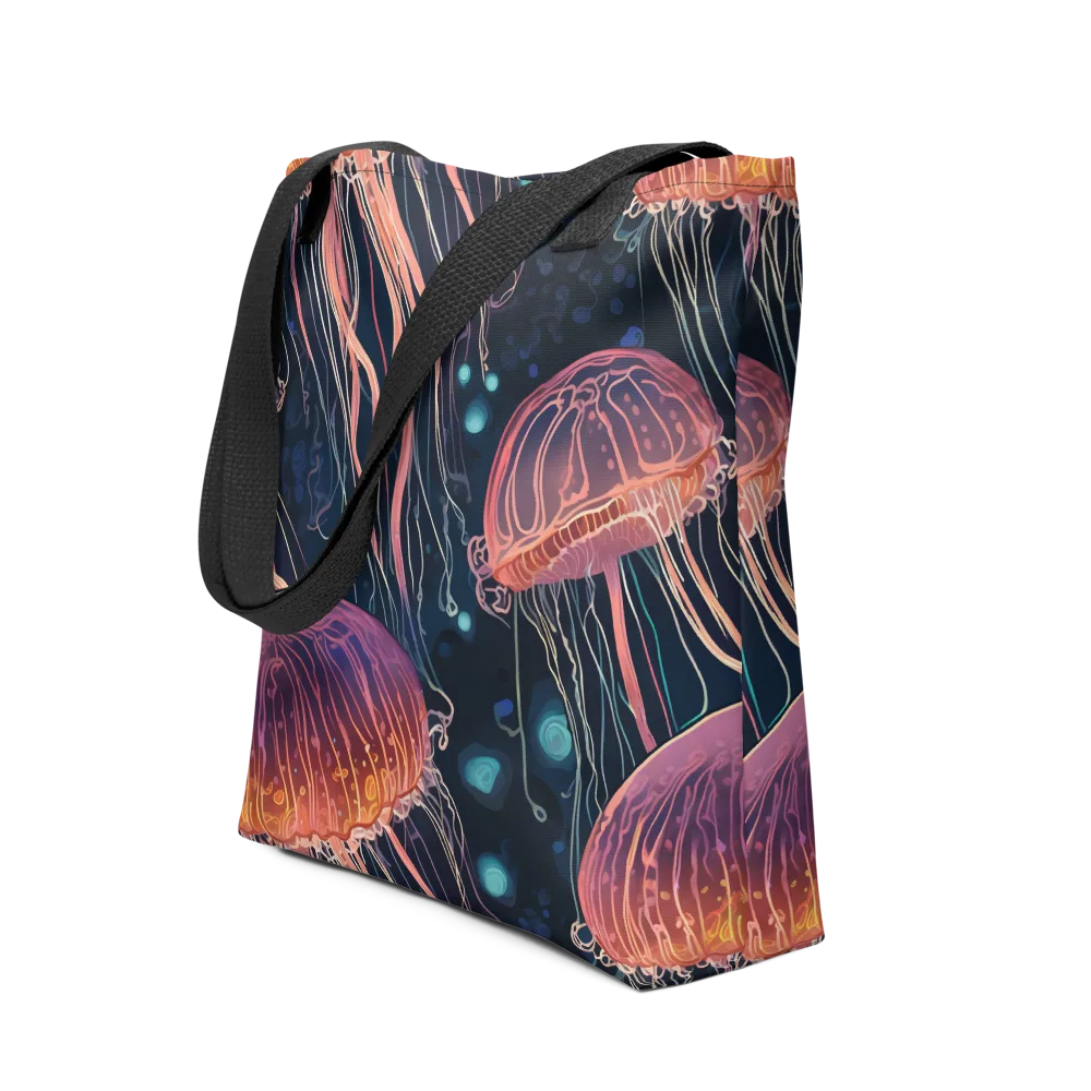 Jellyfish Nocturne on Tote Bag — Front