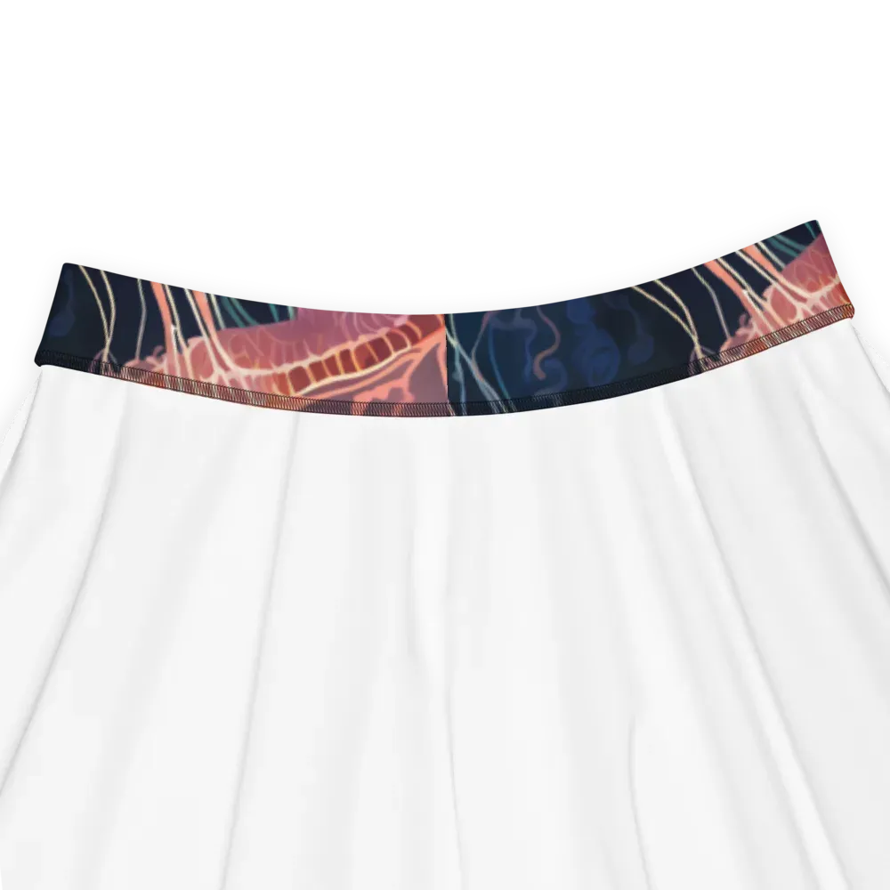 Jellyfish Nocturne on Skater Skirt — Product details