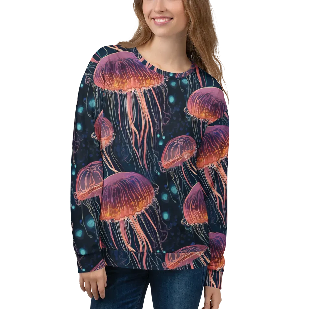 Jellyfish Nocturne on Sweatshirt — Front