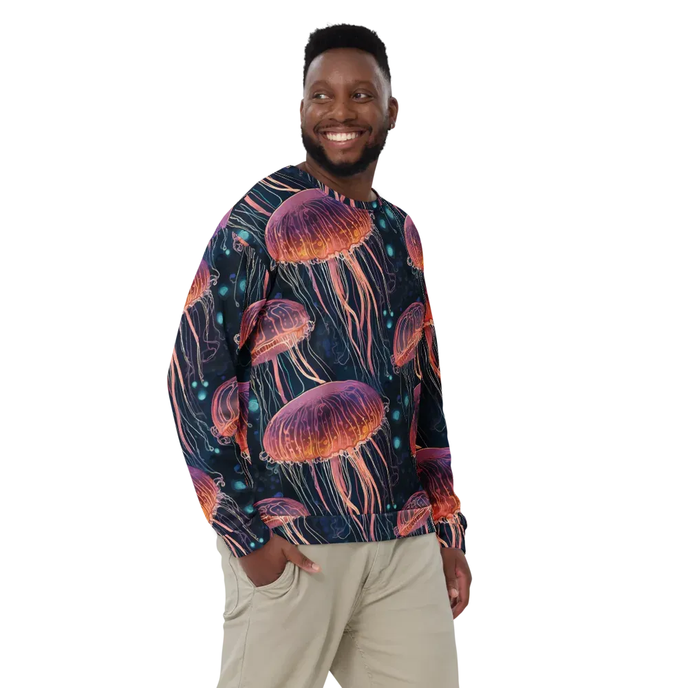 Jellyfish Nocturne on Sweatshirt — Front