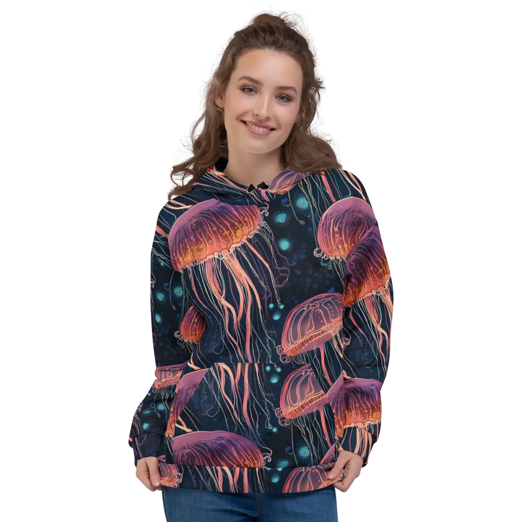 Jellyfish Nocturne on Hoodie — Front