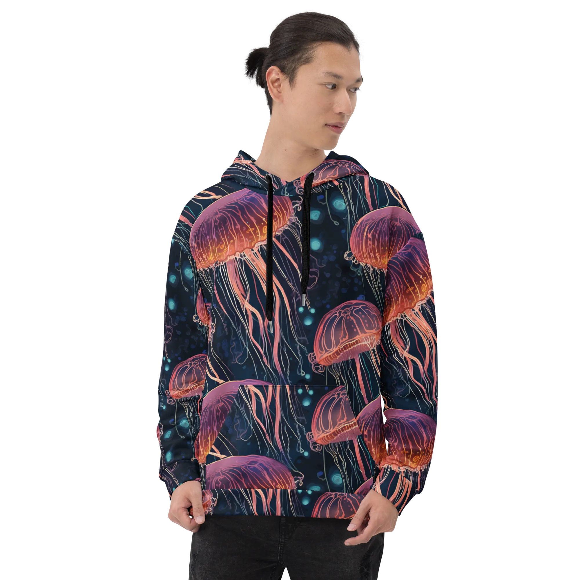 Jellyfish Nocturne on Hoodie — Front