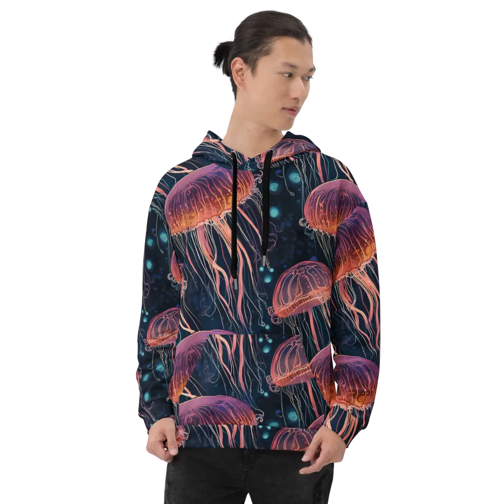 Jellyfish Nocturne on Hoodie — Front