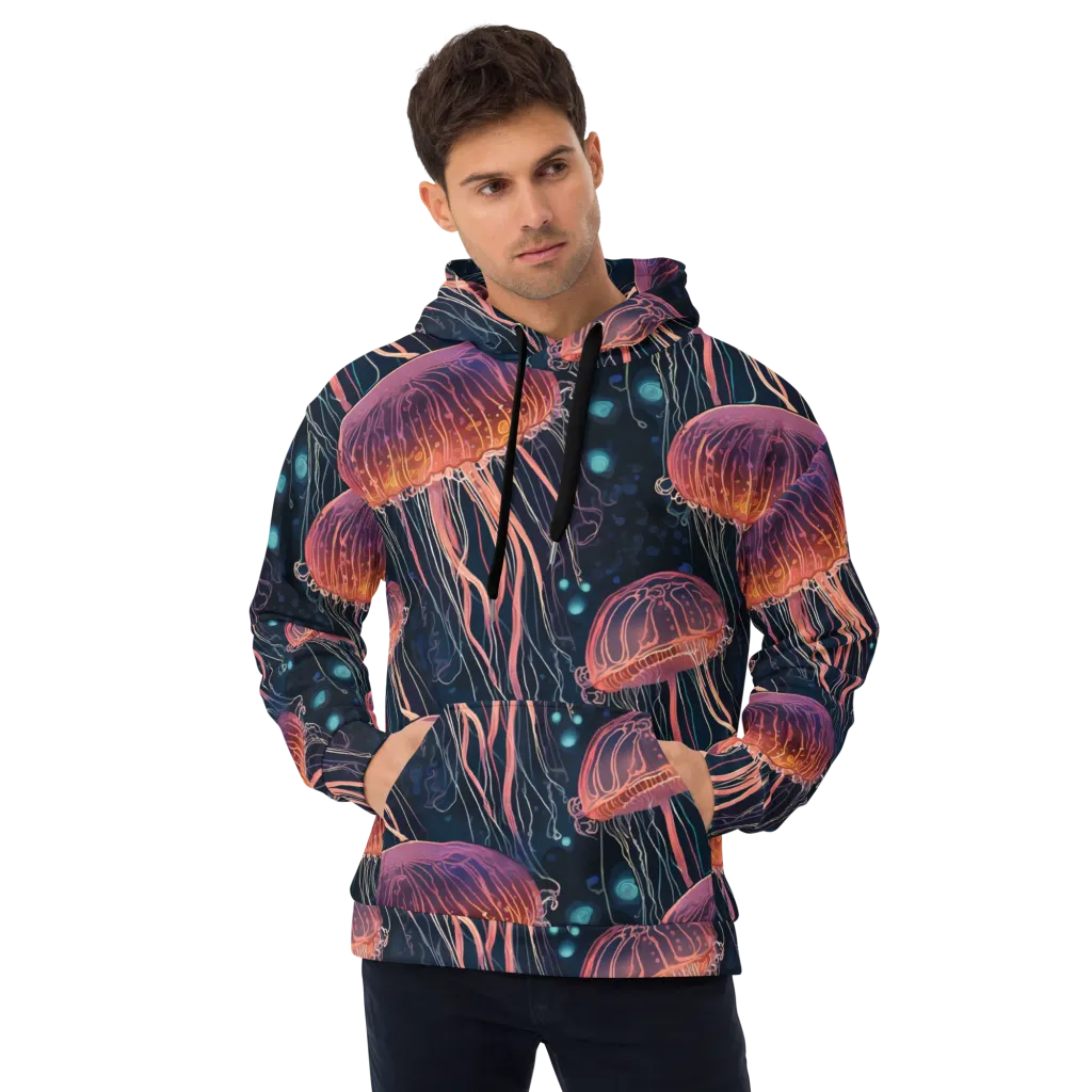 Jellyfish Nocturne on Hoodie — Front