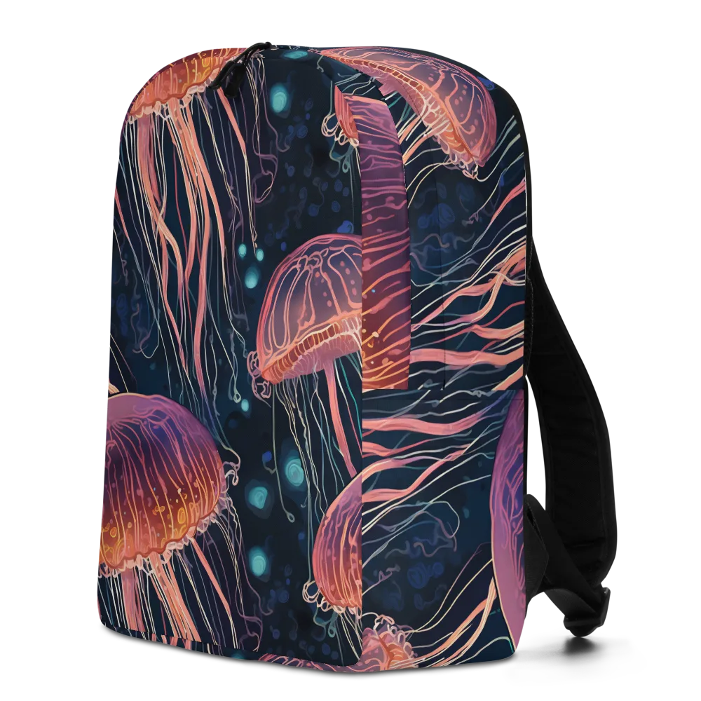 Jellyfish Nocturne on Minimalist Backpack — Left