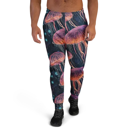 Jellyfish Nocturne on a Men's Joggers