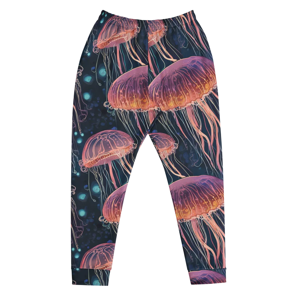 Jellyfish Nocturne on Men's Joggers — Front
