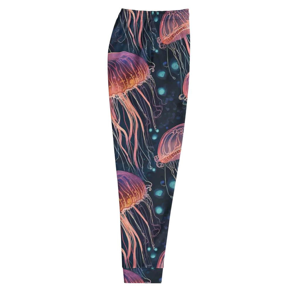 Jellyfish Nocturne on Men's Joggers — Right