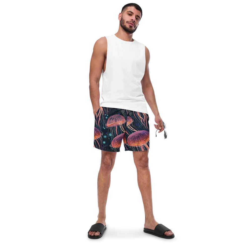 Jellyfish Nocturne on Swim Trunks — Front